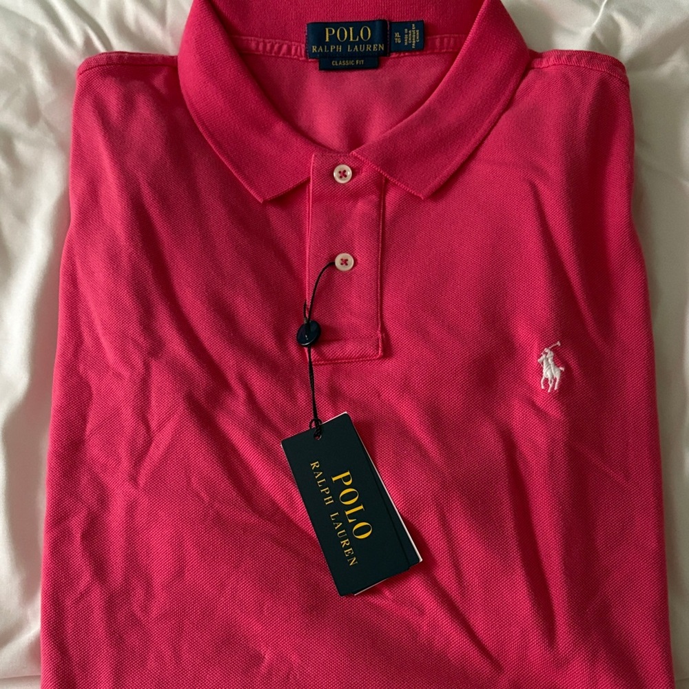 Polo by Ralph Lauren Men's Vibrant Pink Polo Shirt